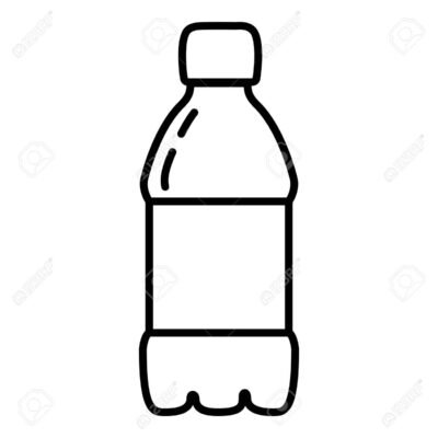 140593272 vector outline plastic bottle icon water symbol